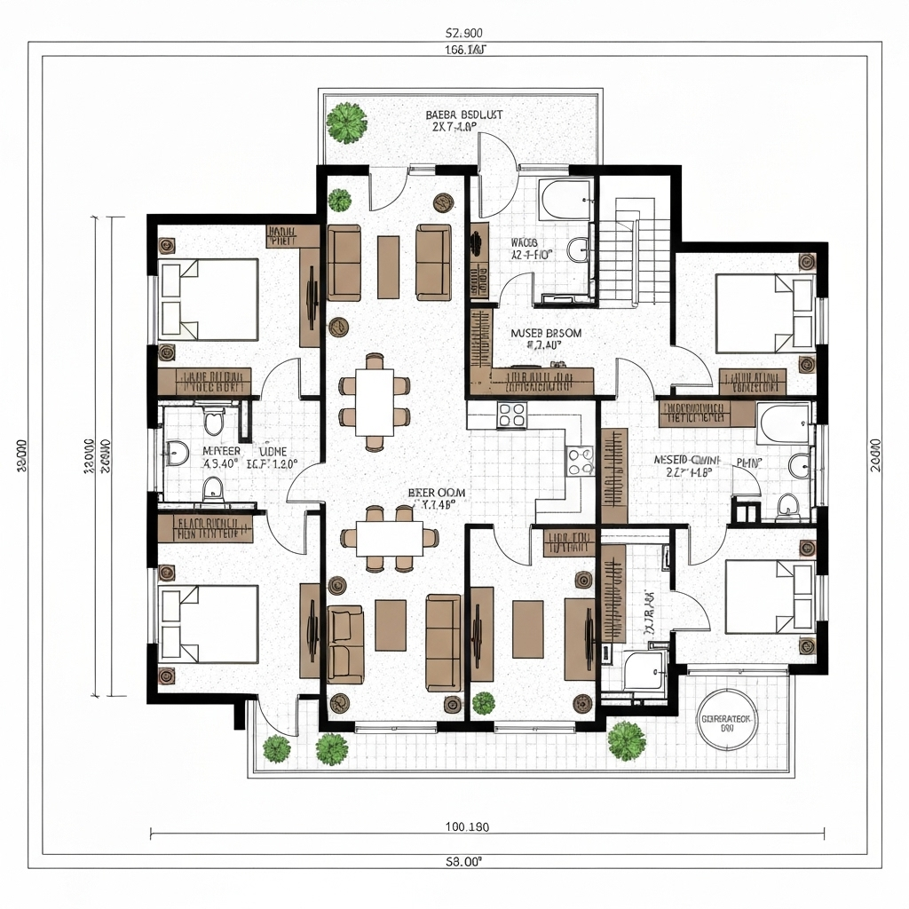 3 Bedroom Floor Plan